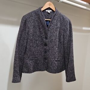 Coldwater Creek Black and White Tweed Blazer